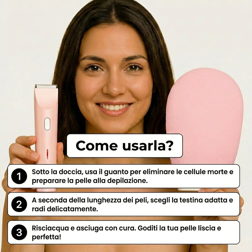 Rasoio Elettrico 2 in 1 Donna – Bikini e Corpo ONA™